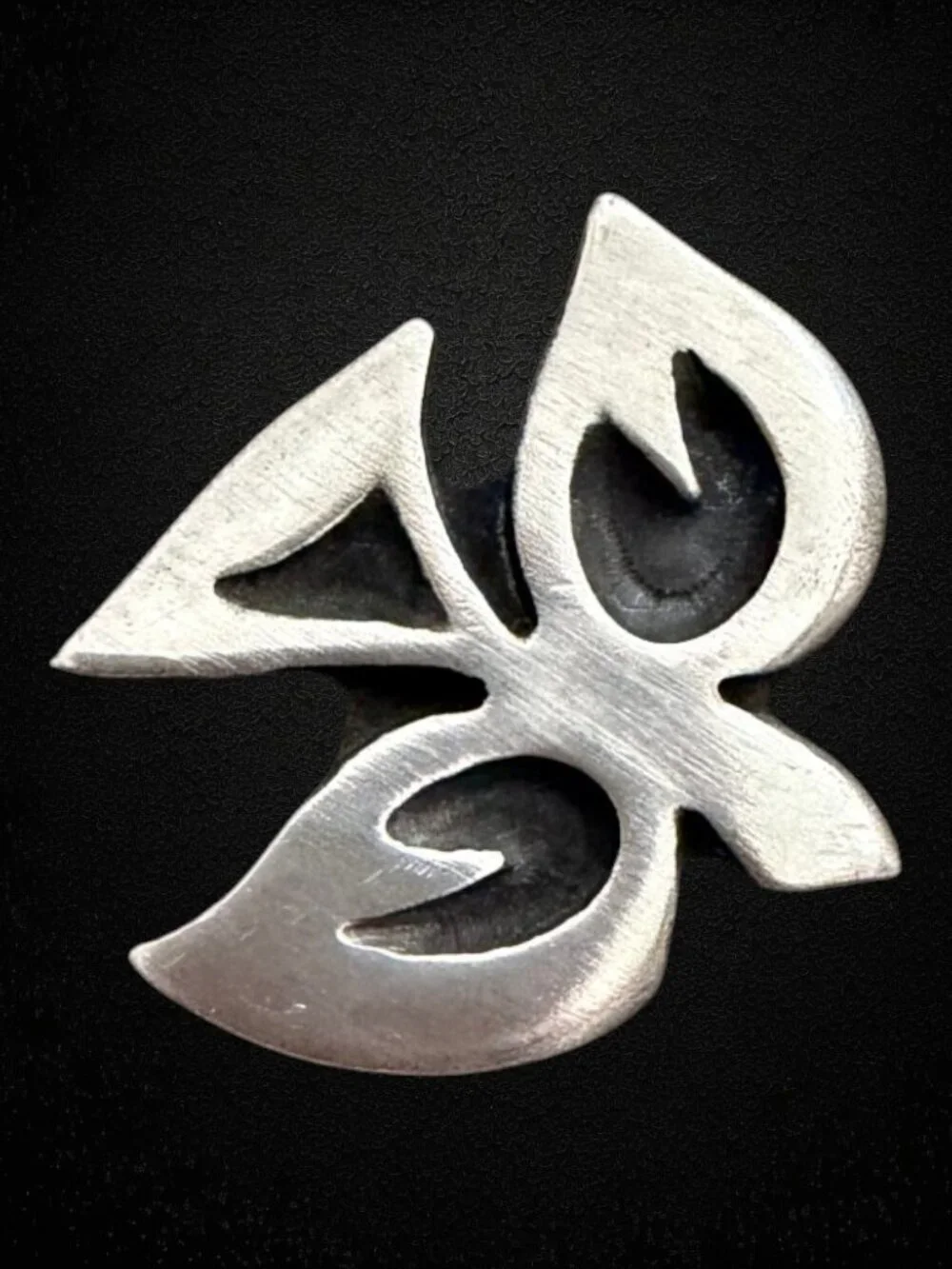 Vintage R Tennesmed Sweden Modernist Pewter Dove Bird Brooch Scandinavian Signed